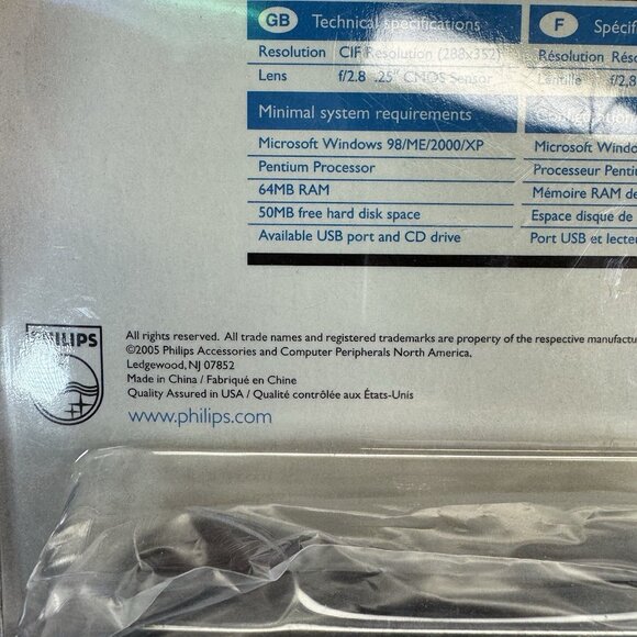 Philips Keychain Digital Camera Kit P44417P Point & Shoot 2006 NEW Sealed - Picture 3 of 6